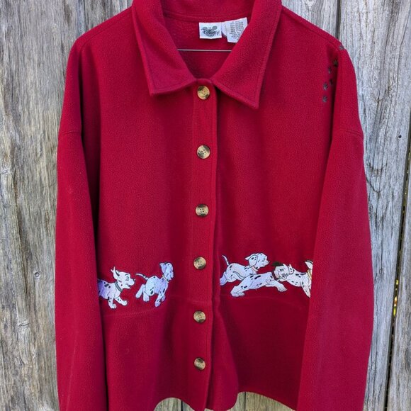 101 Dalmatians Fleece Embroidered Women's Jacket - Picture 2 of 14